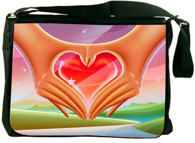 46% OFF on Snoogg 15 inch Laptop Messenger Bag Multicolor