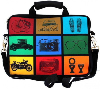 Shor Sharaba 13 inch Expandable Laptop Messenger Bag Multi-color