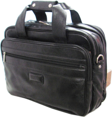 Leder Land 14 inch Laptop Messenger Bag Black 001 Leder Land 14 inch Laptop Messenger Bag Black 001