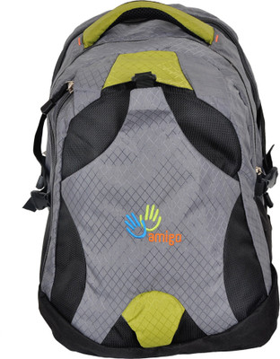 65% OFF on Amigo 17 inch Laptop Backpack Grey, Black