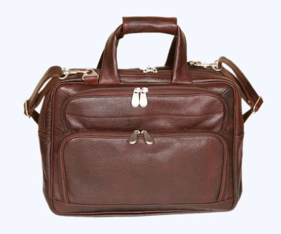 PE 17 17 x 11 Expandable Laptop bag Brown-01