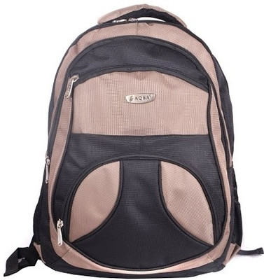 50% OFF on AQSA 15 inch Laptop Backpack Blackandkhaki