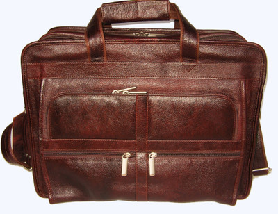 2% OFF on PE 17 17 x 11 Expandable Laptop bag Brown-01
