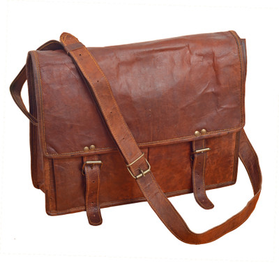 Pulpypapaya 14 inch Laptop Bag Brown A01