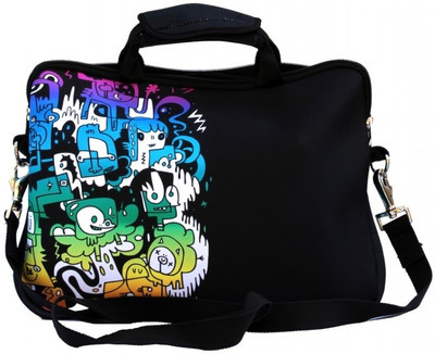 Shor Sharaba 13 inch Expandable Laptop Messenger Bag Multi-color