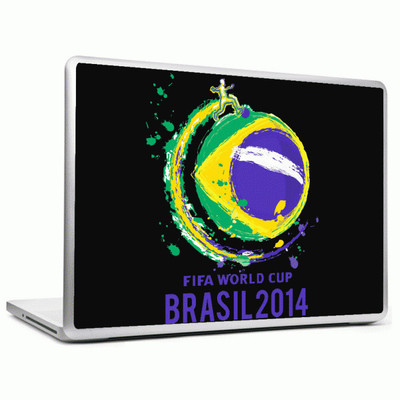 24% OFF on Headturnerz Fifa World Cup Brazil Black Vinyl Laptop Decal