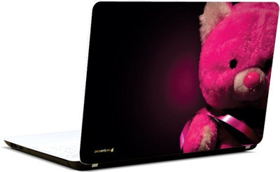 Pics And You Pink Teddy Loves You Vinyl Laptop Decal (Laptops And Macbooks)