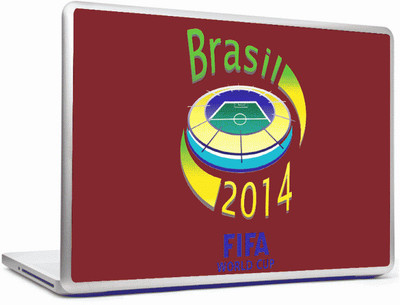 24% OFF on Headturnerz Brazil Fifa Wc 2014 Art Red Vinyl Laptop Decal