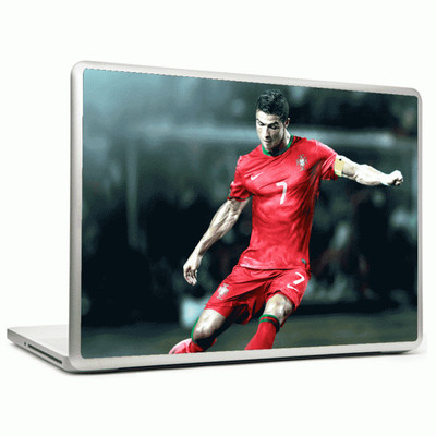 24% OFF on Headturnerz Ronaldo Portugal Football Vinyl Laptop Decal