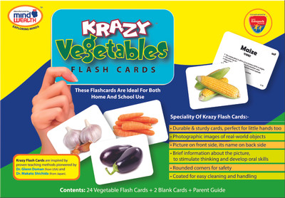 8% OFF on Mind Wealth Krazy Vegetable Flash Cards 8% OFF on Mind Wealth Krazy Vegetable Flash Cards