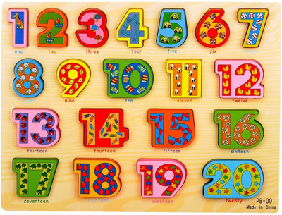 19% OFF on Priya Exports Large Colored Numbers Wooden Puzzle 19% OFF on Priya Exports Large Colored Numbers Wooden Puzzle