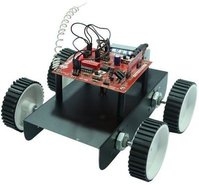 22% OFF on Robomart Rf Based 4 Wheeled Wireless Robot Kit V 1.0 22% OFF on Robomart Rf Based 4 Wheeled Wireless Robot Kit V 1.0