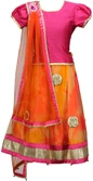50% OFF on Peaches Self Design Girl's Lehenga Choli