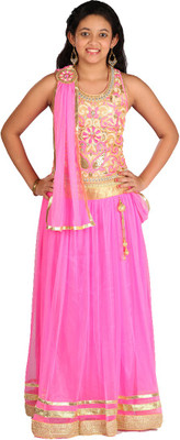 48% OFF on Saarah Self Design Girl's Lehenga, Choli and Dupatta Set 48% OFF on Saarah Self Design Girl's Lehenga, Choli and Dupatta Set