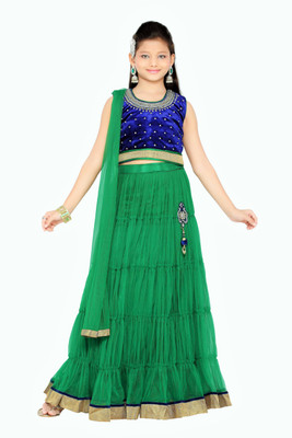 55% OFF on Aarika Self Design Girl's Lehenga, Choli and Dupatta Set 55% OFF on Aarika Self Design Girl's Lehenga, Choli and Dupatta Set