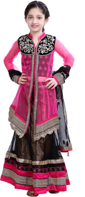 29% OFF on Basil Leaf Self Design Girl's Ghagra Choli