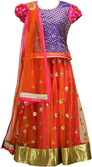 40% OFF on Peaches Self Design Girl's Lehenga Choli 40% OFF on Peaches Self Design Girl's Lehenga Choli