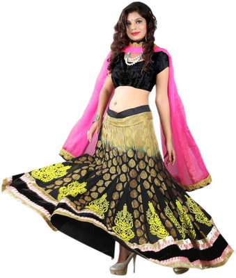 73% OFF on Hi-Fashion Solid Women's Lehenga Choli