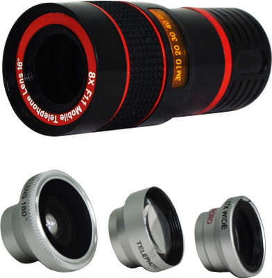 Tuzech 4 in 1 Universal Phone lens Lens Black, 18-55 Tuzech 4 in 1 Universal Phone lens Lens Black, 18-55