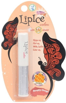 7% OFF on Lipice Micro Shine With UV Shield Naughty Orange 2.3 g
