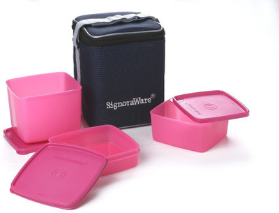 Signoraware 517 Director Special Medium 3 Containers Lunch Box Signoraware 517 Director Special Medium 3 Containers Lunch Box