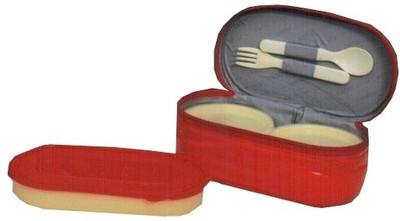 Cello World 8901372150466-R 3 Containers Lunch Box Cello World 8901372150466-R 3 Containers Lunch Box