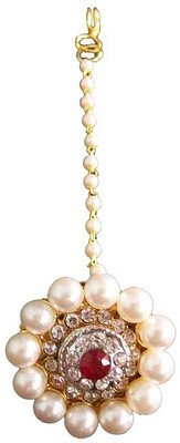 66% OFF on Kalp Diamond Roto Pearl Alloy Maang Tikka 66% OFF on Kalp Diamond Roto Pearl Alloy Maang Tikka