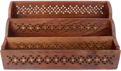 Pindia Wooden Home Office Table Decor Broucher Storage Rack Table Top Magazine Holder Pindia Wooden Home Office Table Decor Broucher Storage Rack Table Top Magazine Holder