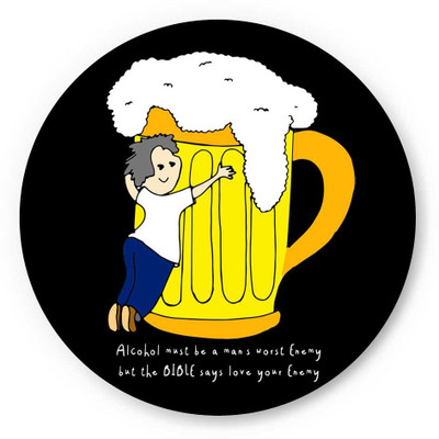 33% OFF on PosterGuy Beer Love Your Enemy and Fridge Magnet