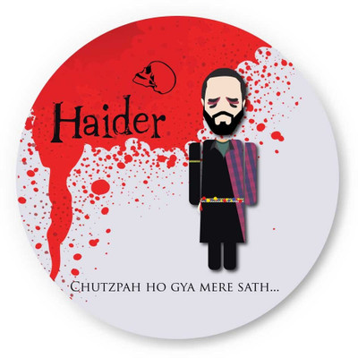 33% OFF on PosterGuy Haider Chutzpah Ho Gaya Mere Sath Design Fridge Magnet