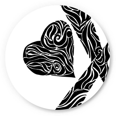 33% OFF on PosterGuy Black Heart Line Art Fridge Magnet 33% OFF on PosterGuy Black Heart Line Art Fridge Magnet