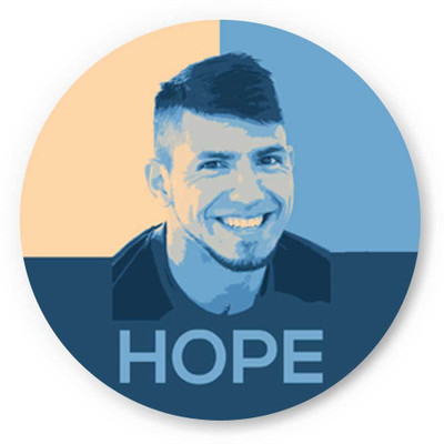 33% OFF on PosterGuy Sergio Aguero Manchester City Hope Fridge Magnet