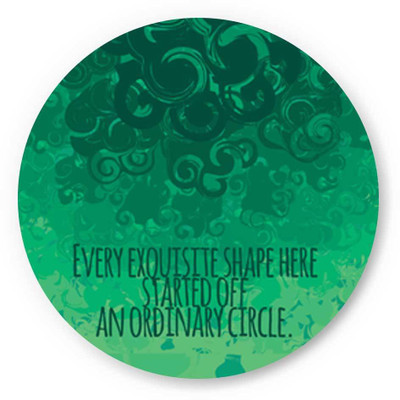 33% OFF on PosterGuy Cool Curls Using Circles Fridge Magnet