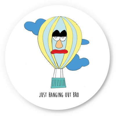 33% OFF on PosterGuy Just Hanging Out Bro Humour Fridge Magnet