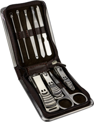 74% OFF on Anni Creations Elegenza Brown Textured Manicure 9 Pcs Set