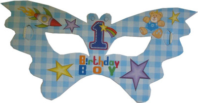Shop A Party 1st Birthday Boy Party Mask Shop A Party 1st Birthday Boy Party Mask