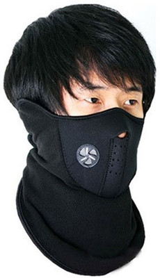 Anything & Everything Face Nose Ear Neck Ski Snowboard Bikers Motorcycle Warm Dust Free With Ventilation Holes Anti-Pollution Mask Balaclava (Black, Pack Of 1)