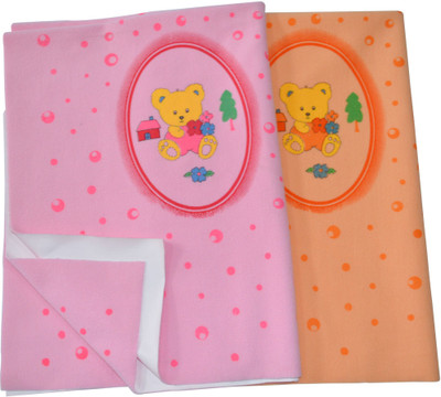 18% OFF on Tiny Petals Cotton Medium Sleeping Mat Breathable Waterproof Bed Protector Dry Mat- Medium 2 Pcs Set