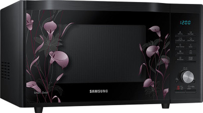 SAMSUNG 32 L Convection Microwave Oven (MC32J7055VB/TL, Black with Lily Pattern) 