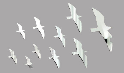 46% OFF on Indigo Creatives Pretty Birds Decorative Wall Mirror Birds