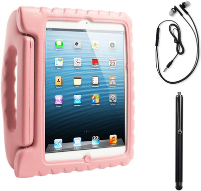 63% OFF on DMG Shock Proof Styro Foam Protective Back Case for Apple IPad Mini, Black Earphones and Stylus Combo Set