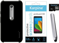 Karpine Moto G3 HardCase Black & 32GB MicroSD & Clear ScreenGuard & Stylus Combo Set
Karpine Moto G3 HardCase Black & 32GB MicroSD & Clear ScreenGuard & Stylus Combo Set