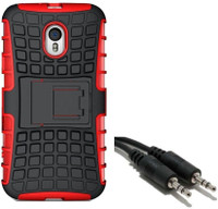 Chevron Hybrid Armor Kick Stand Back Cover Case for Moto G 3rd Generation with Aux Cable (Red) Combo Set
Chevron Hybrid Armor Kick Stand Back Cover Case for Moto G 3rd Generation with Aux Cable (Red) Combo Set