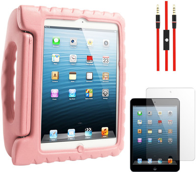 64% OFF on DMG Shock Proof Styro Foam Protective Back Case for Apple IPad Mini, Matte Screen and AUX Cable Combo Set