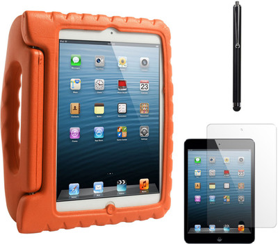 64% OFF on DMG Shock Proof Styro Foam Protective Back Case for Apple IPad Mini, Stylus and Matte Screen Combo Set