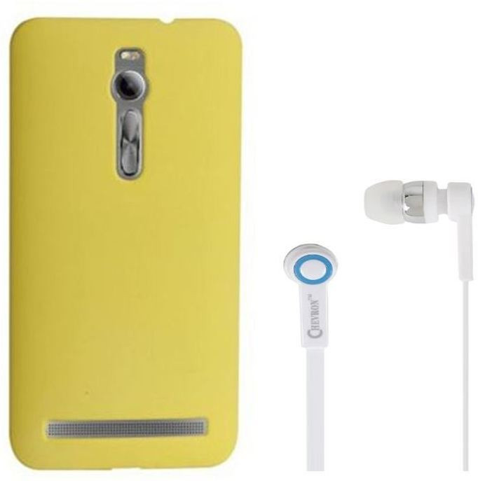 Chevron Back Cover Case for Asus Zenfone 2 Deluxe ZE551ML With Chevron 3.5mm Stereo White Earphones (Yellow) Combo Set
Chevron Back Cover Case for Asus Zenfone 2 Deluxe ZE551ML With Chevron 3.5mm Stereo White Earphones (Yellow) Combo Set