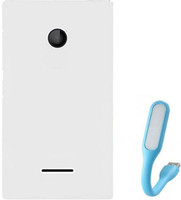 Chevron Premium Back Cover Case for Microsoft Lumia 435 With Mini USB LED Light Lamp (White) Combo Set
Chevron Premium Back Cover Case for Microsoft Lumia 435 With Mini USB LED Light Lamp (White) Combo Set