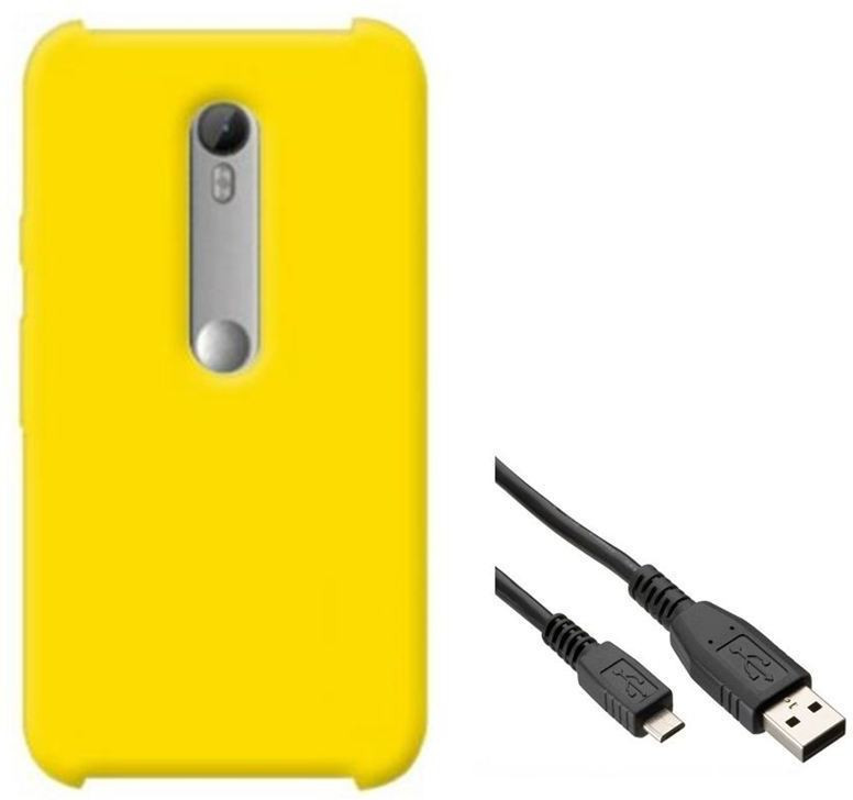 Chevron Premium Back Cover Case for Moto G (3rd Generation) with Data Cable (Yellow) Combo Set
Chevron Premium Back Cover Case for Moto G (3rd Generation) with Data Cable (Yellow) Combo Set