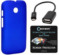 Chevron Premium Back Cover Case with HD Screen Guard & Micro OTG Cable for Moto E (2nd Gen) 3G (Royal Blue) Combo Set
Chevron Premium Back Cover Case with HD Screen Guard & Micro OTG Cable for Moto E (2nd Gen) 3G (Royal Blue) Combo Set