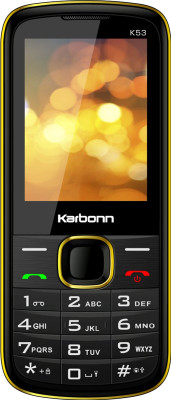 Buy Karbonn K53 (Black & Yellow) at 28% discount @ 999 (Buy Karbonn mobie under Rs.1000 ) at Flipkart, Valid till 7 Sept 2014, 11:59AM
